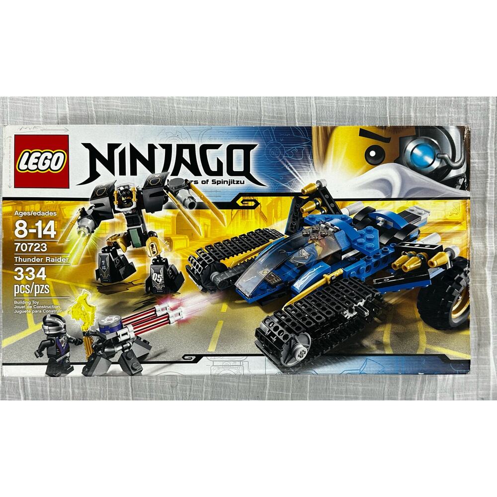 Lego Ninjago 70723 Thunder Raider 334 pcs 3 Mini Figurines Brand New Unopened